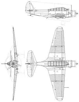 vue en plan de l’avion