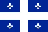 Drapeau du Québec pendant les années 50.