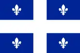 Drapeau du Québec pendant les années 60.