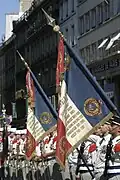 Drapeaux des 1er et 2e&nbsp;régiments étrangers.