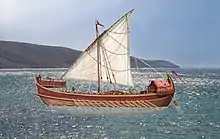 Petit dromon d'après les descriptions de l'empereur Léon VI le Sage.