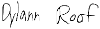 Dylann Roof signature