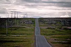 Autoroute de Vardø à Hamningberg.