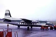 C'est un Fokker F27 de ce type qui décolla de Lourdes pour Dublin