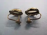 Boucles d'oreille à vis.