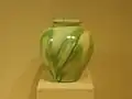 Jarre de céramique avec glaçures verte et jaune, première moitié du VIIIe&nbsp;siècle. Metropolitan Museum of Art