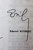 Signature de Edmond Michelet