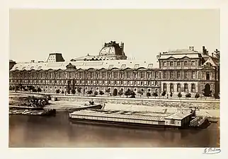 Le Port du Louvre vers 1855photographie d'Edouard Baldus
