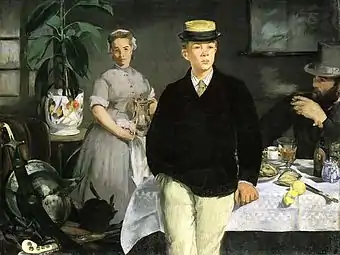 Édouard Manet, Le Déjeuner dans l'atelier  (1868).