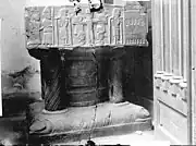 Fonts baptismaux de Saint-Venant détruits en 1917