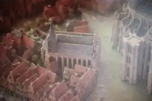 Église paroissiale Saint-Nicolas-en-l'Âtre, plan-relief de la ville d'Arras, 1717