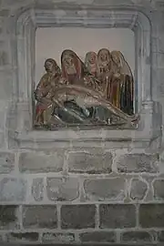 Église d'Ahun. Piétà du XVe&nbsp;siècle.