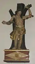 Statue de saint Sébastien, martyr du IIIe&nbsp;siècle.