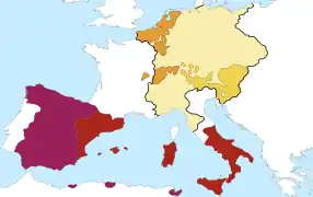Saint-Empire romain germanique de l'empereur Charles Quint au XVIe&nbsp;siècle