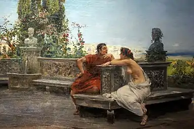Amoureux à Pompéi (1890), Madrid, Museo Ulpiano Checa&nbsp;(es).
