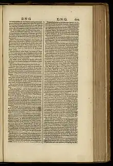 fac-simile de la page 677 du volume V de l'encyclopédie Diderot