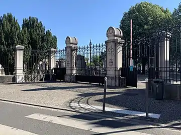 Entrée du cimetière ancien de Villeurbanne.