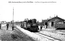 train en gare de Pont Péan