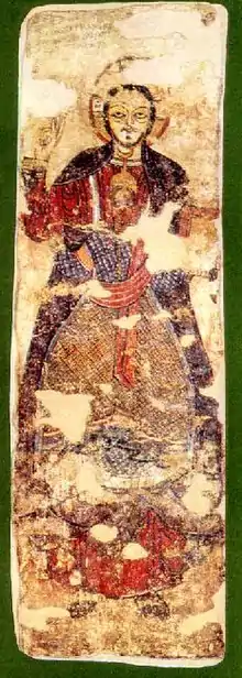 Éparque protégé par le Christ (XIIe&nbsp;siècle, Faras)