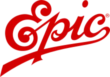 le texte epic est écrit en rouge sur fond blanc.