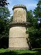 Le château d'eau, d'architecture néogothique. Fin XIXe&nbsp;siècle.