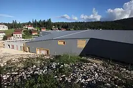 Façade ouest en chantier