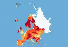Estimated number of hermits per country11