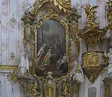 Autel de saint Corbinien de l'église abbatiale par Johann Baptist Straub