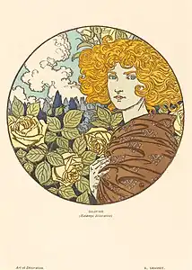 Estampe Jalousie parue dans Art & Décoration (1899)