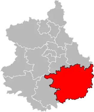 Lumeau est dans le canton de Voves