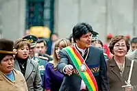 Evo Morales fut le premier président indigène de la Bolivie.