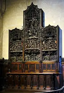 Retable flamand du XVe&nbsp;siècle.