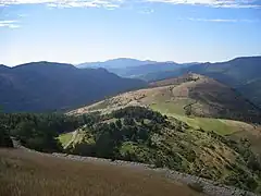 Vue  vers le sud depuis le Can de l'Hospitalet, à proximité du Pompidou.
