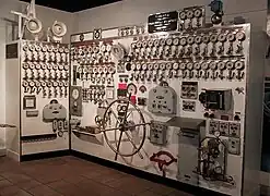 Le tableau de contrôle de l'une des machines de propulsion.