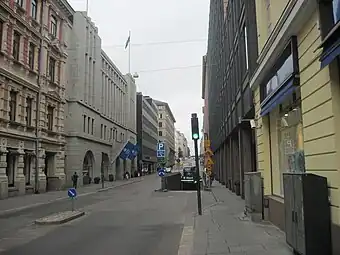 Fabianinkatu vue de Pohjoisesplanadi.