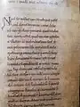 Récit concernant Alain Canhiart, sa mère Guigoedon et ses biens à proximité du castrum de Castellin : La majorité du texte est cependant tardive (XIIe/XIIIe siècle).