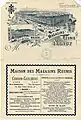 Verso de la facture de la Maison des Magasins Réunis imprimée par J.Royer