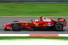 Photo de la Ferrari F2008 de Felipe Massa
