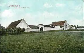 Ferme de Mont-Saint-Jean, façade Est (arrière).