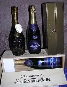 Bouteilles de champagne(des champenoises).