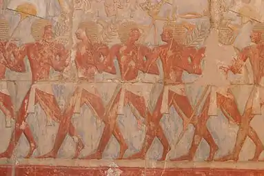 Partie du relief consacré à l'expédition vers le Pays de Pount