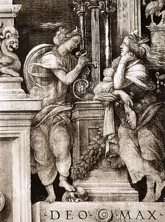 Muse Cristiane, paroi centrale.