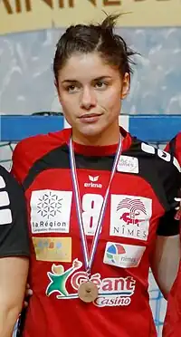 Chloé Bulleux après la finale de la coupe de la Ligue en 2013