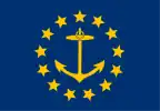 Drapeau de l'État de Rhode Island de 1882 à 1897.