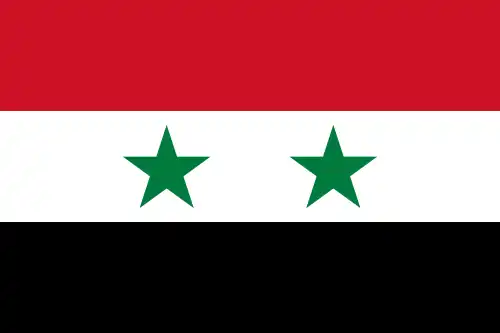 Drapeau de la Syrie