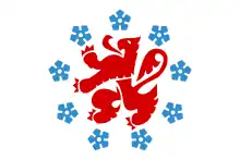 Drapeau de la Communauté germanophone de Belgique