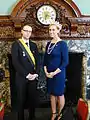 Niels Vermeersch avec Carolyn de Ladonia  l'Intermicronational Summit 2012.