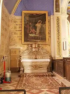 Saint Memmie ressuscitant un enfant, 1861, Fleurigny, église Saint-Memmie.