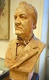 École française du XIXe&nbsp;siècle, Buste d'Édouard Fleury.