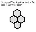 Cette nouvelle structure hexagonale est utilisée à fleuri le sol de la «&nbsp;base large&nbsp;».
